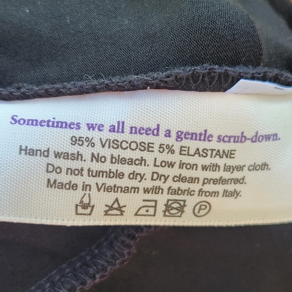 MM. LaFleur Walker Top Women's Medium Black Classic Wrap Waist Career - Picture 9 of 10